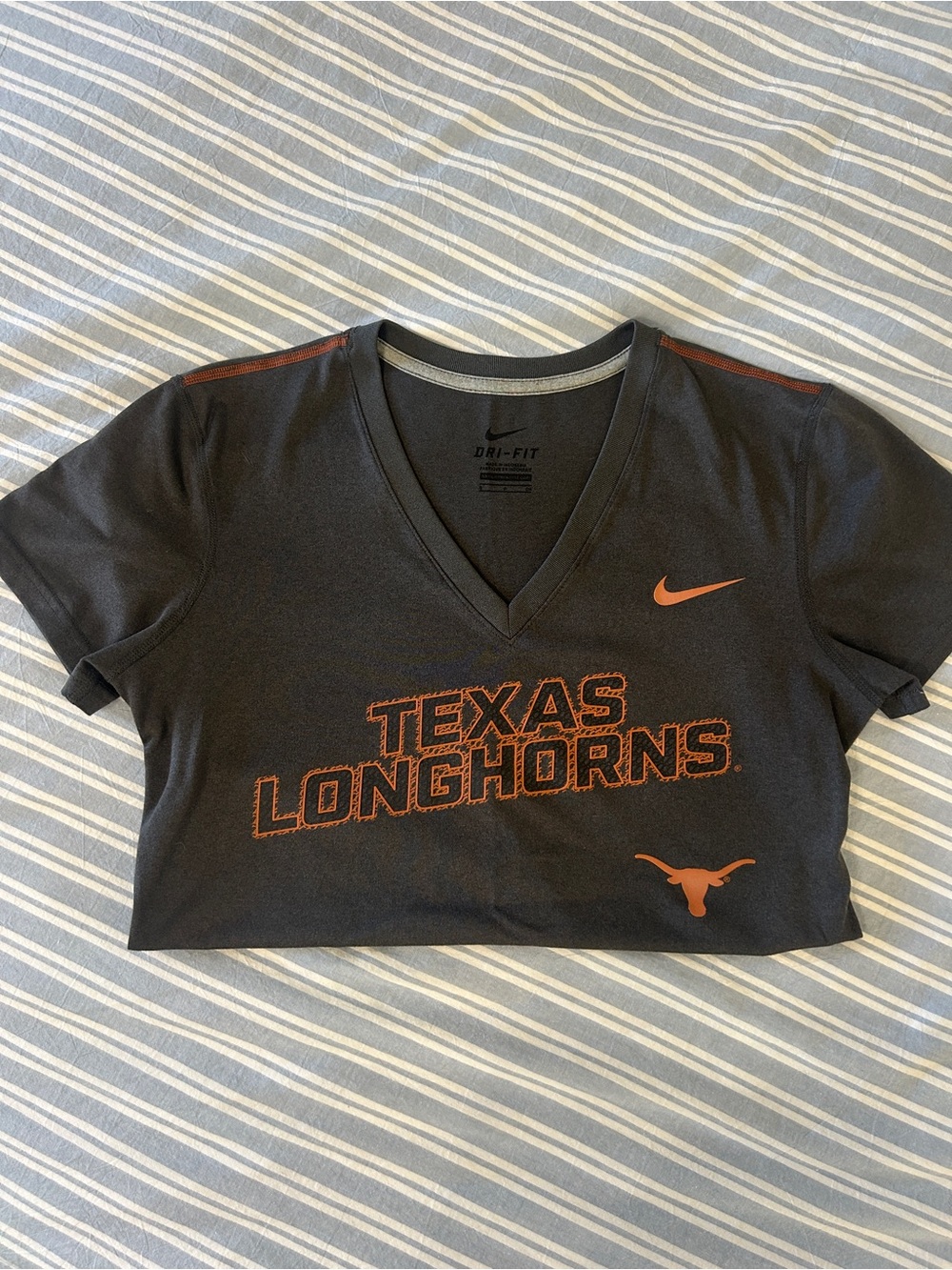 Nike Black Tee with Orange Texas Longhorns Graphics